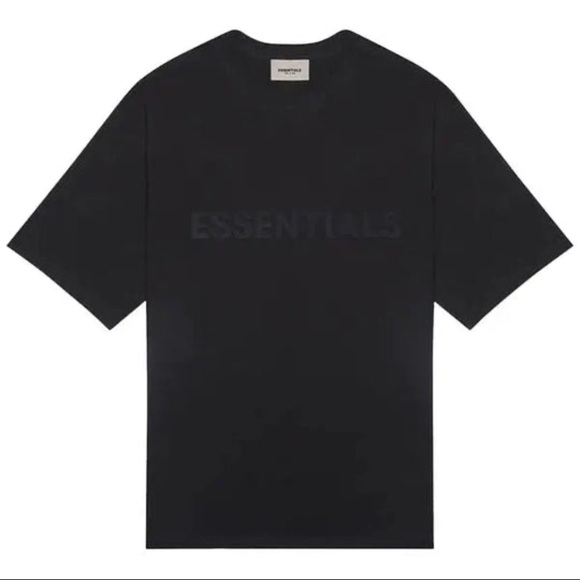 EUC Men’s Size Small Fear Of God Essentials Logo Appliqued Patch Tee 100% Cotton - Picture 3 of 15